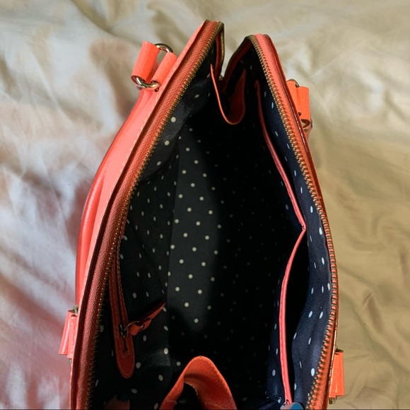 Kate Spade Wellesley Rachelle Coral Grain Satchel - Picture 9 of 11